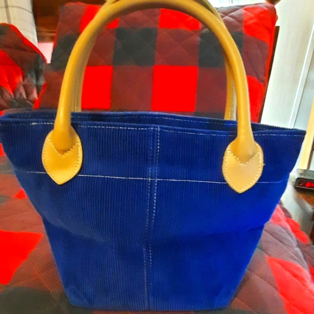 NWOT Lillian Vernon Corduroy Mini Tote Bag